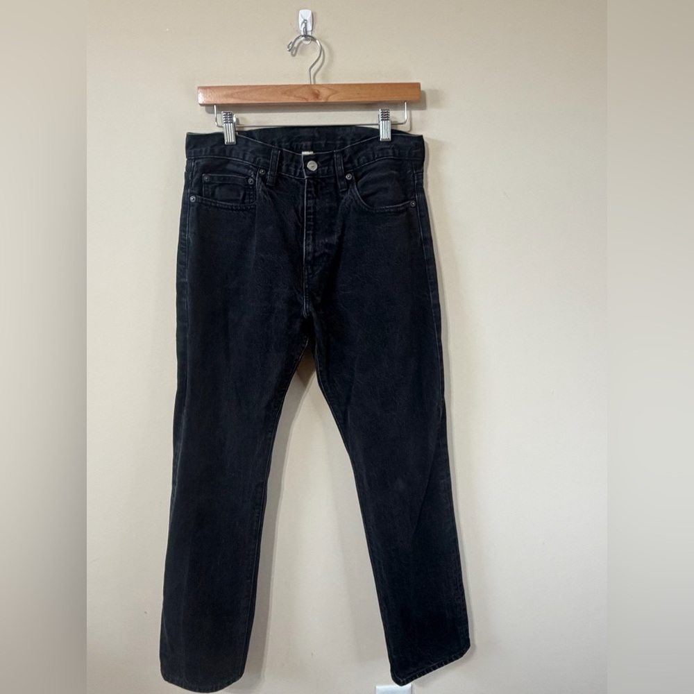 J. Crew Kaihara Denim Mens Black Jeans Japanese Fabric W30  L30 Premium Denim‎